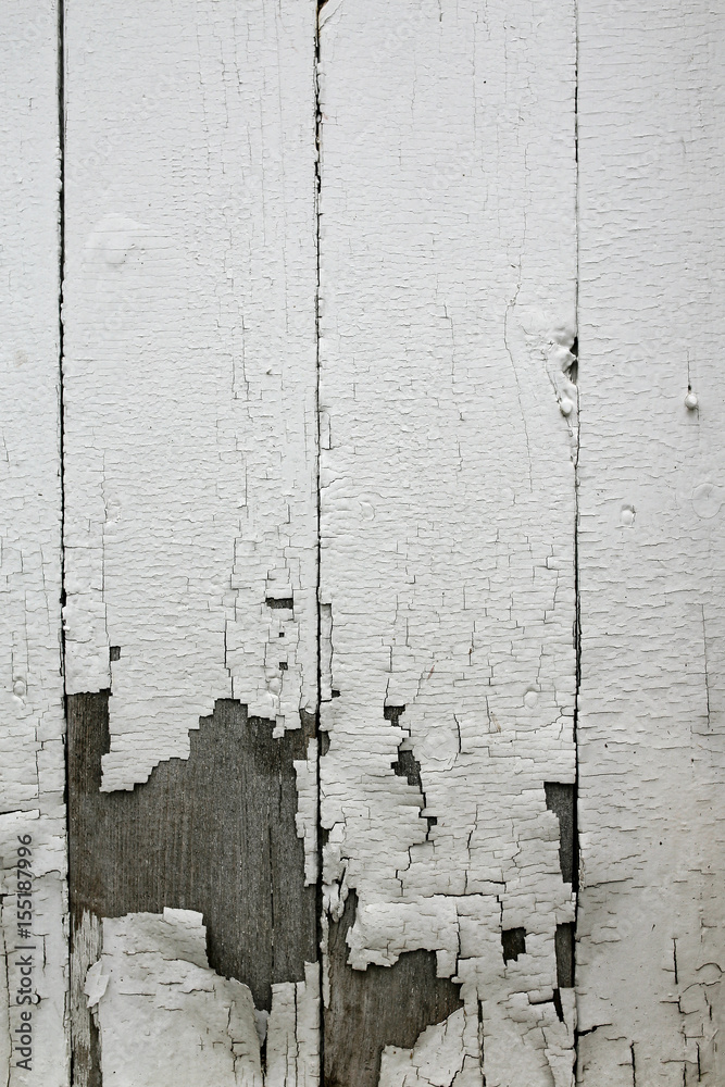 Background Texture of Old Peeling White Paint on Exterior Wall Stock ...