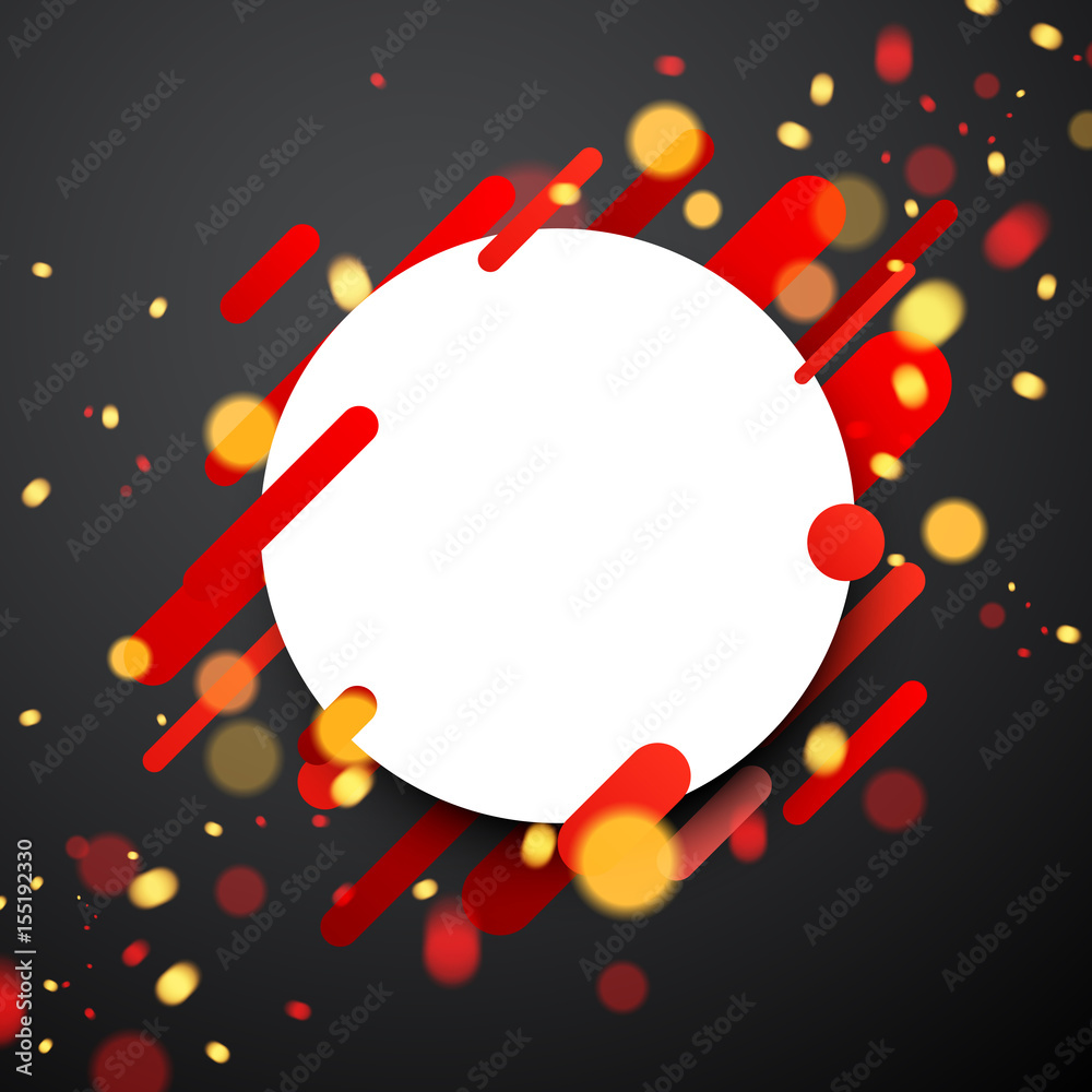 Naklejka premium Colorful round background on gray.