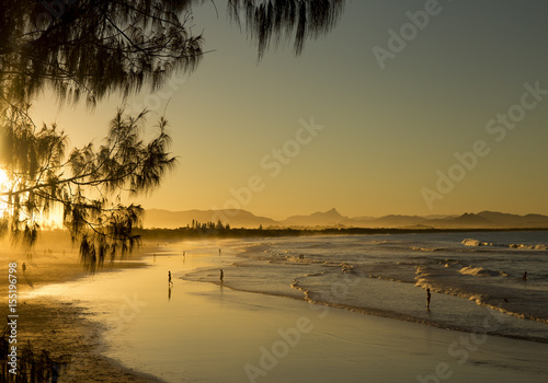 Konstfotografi Coucher de soleil  - Byron Bay
