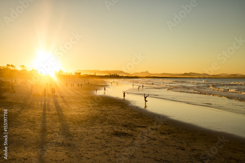 Fotobehang Coucher de soleil - Byron bay