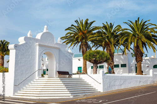 Foto View of the city center of Teguise, former capital of the island of Lanzarote