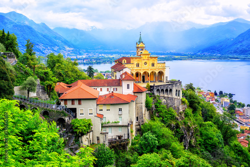 Madonna del Sasso Church, Locarno, Switzerland photo