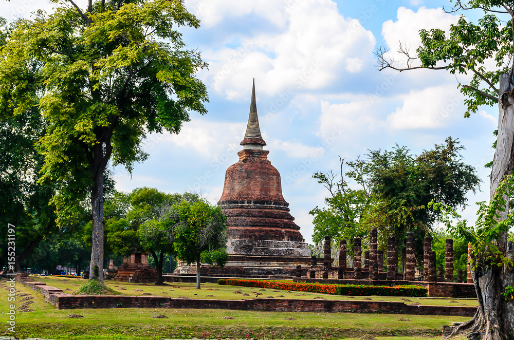 Stupa ancient in thai temple