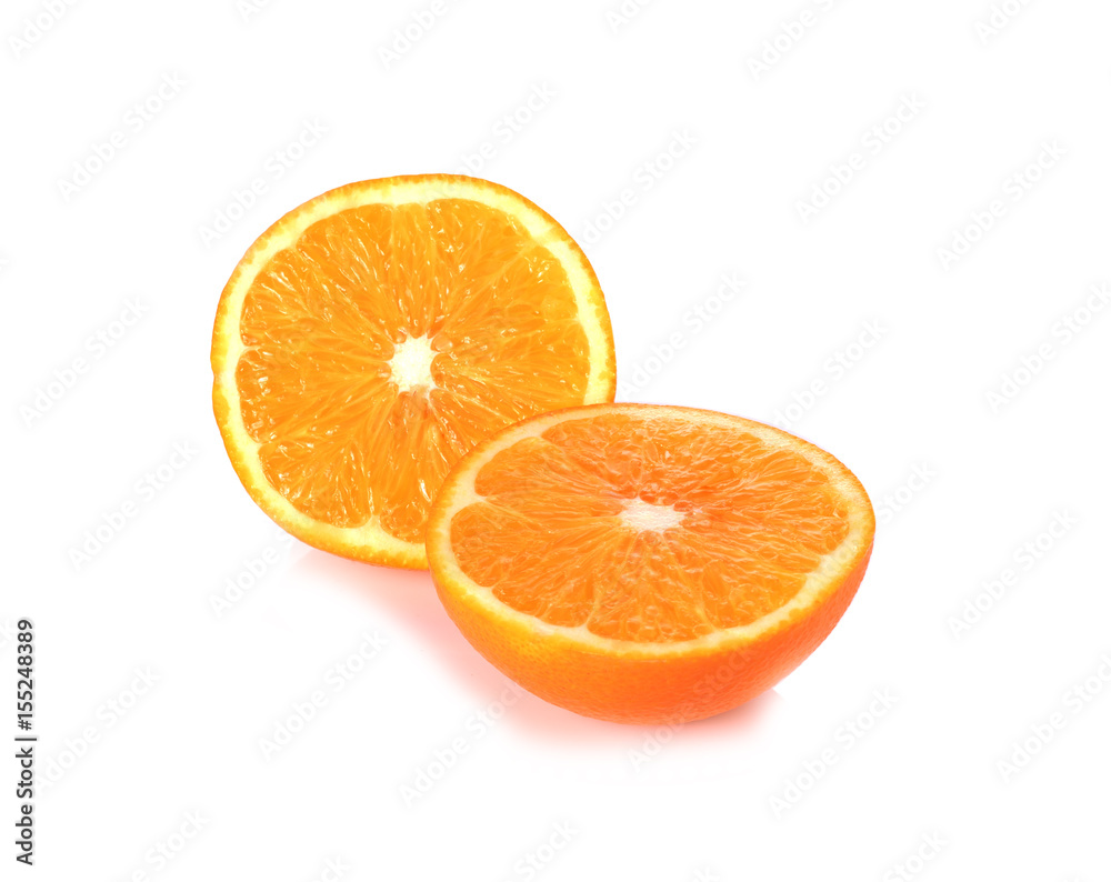Orange fruit isolated on white background Orange fruit isolated on white background