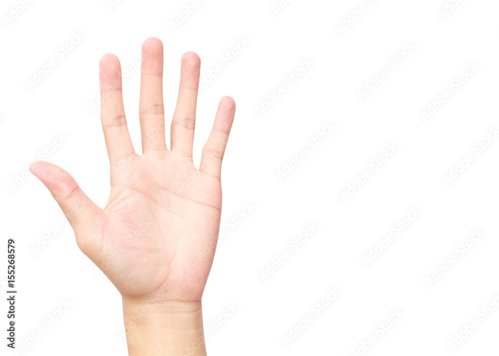 Hand palms on white background with clipping path Hand palms on white background with clipping path