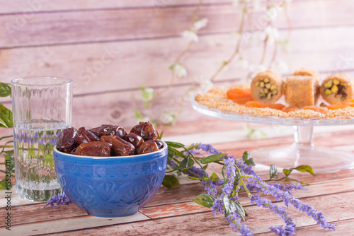 Dates and Water for Breaking the Ramadan Fast