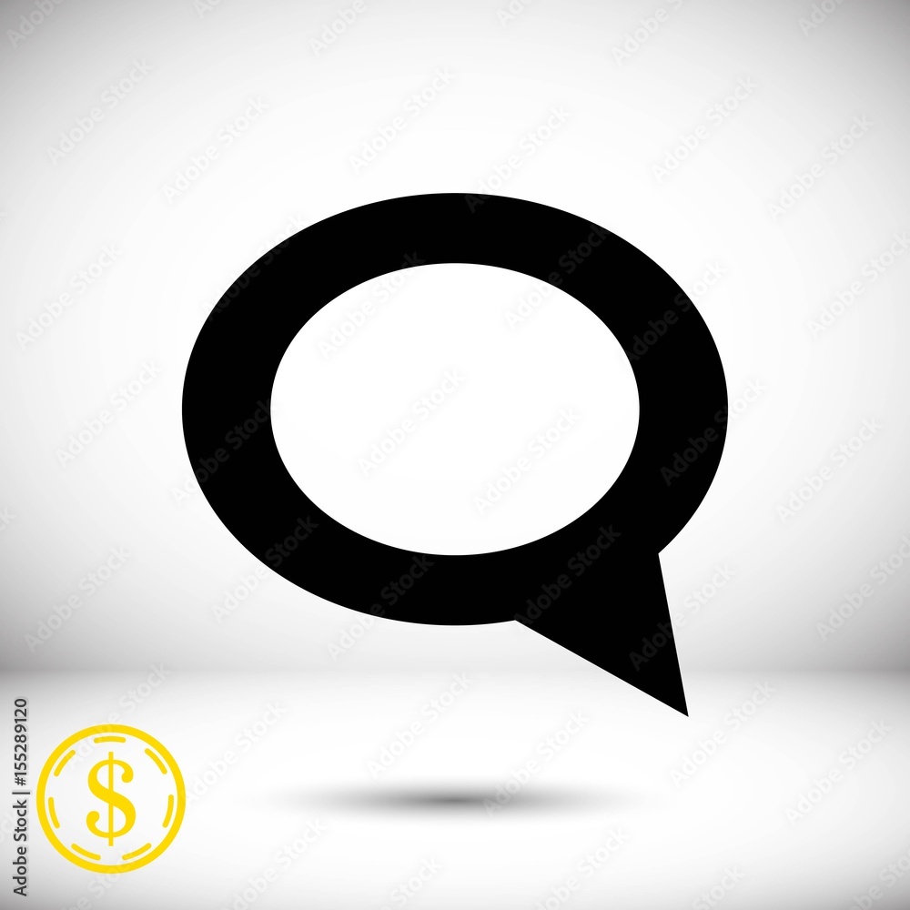 comment icon stock vector illustration flat design comment icon stock vector illustration flat design