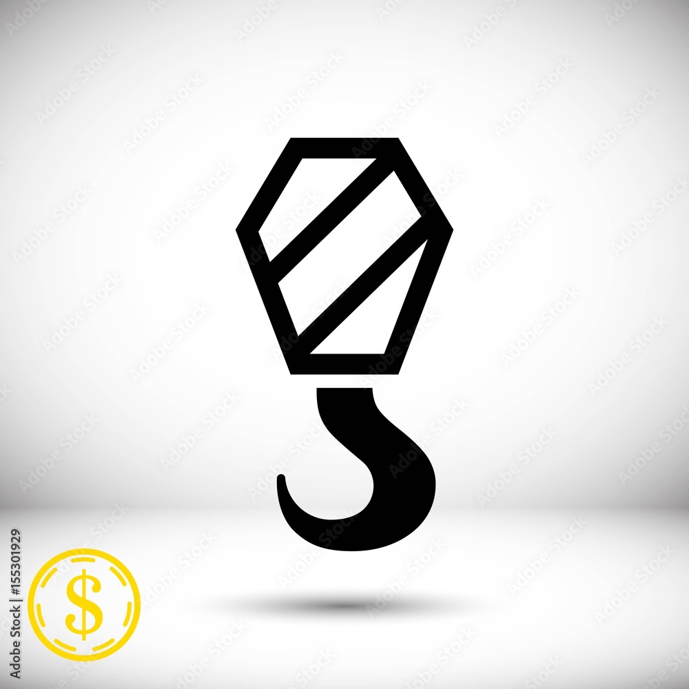 crane icon stock vector illustration flat design crane icon stock vector illustration flat design