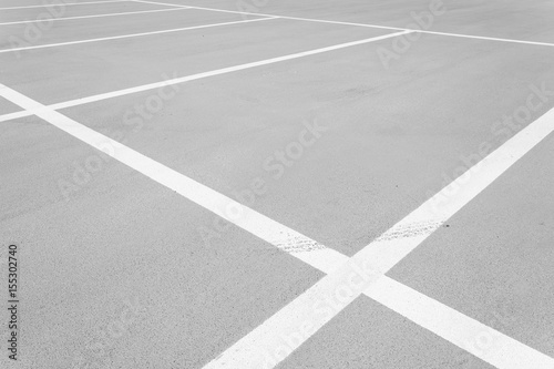 Empty space of outdoor car parking lot