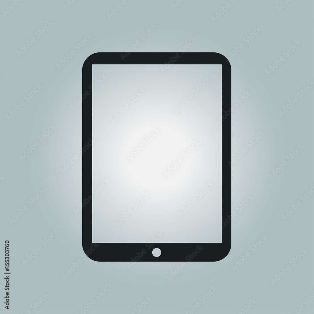 Modern digital tablet PC icon. Flat design icon. Modern digital tablet PC icon. Flat design icon.