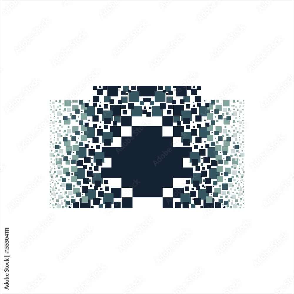 Photo pixels vector illustration Photo pixels vector illustration