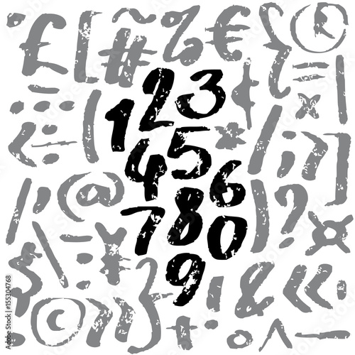 Hand drawn vector alphabet © chekart