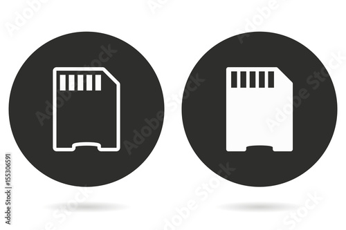 Memory card - vector icon.