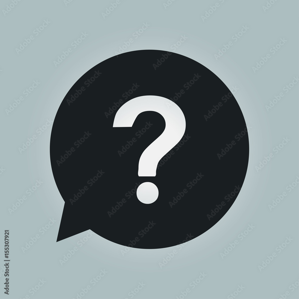 Question mark sign icon. Help symbol. FAQ sign. Flat design style. Question mark sign icon. Help symbol. FAQ sign. Flat design style.