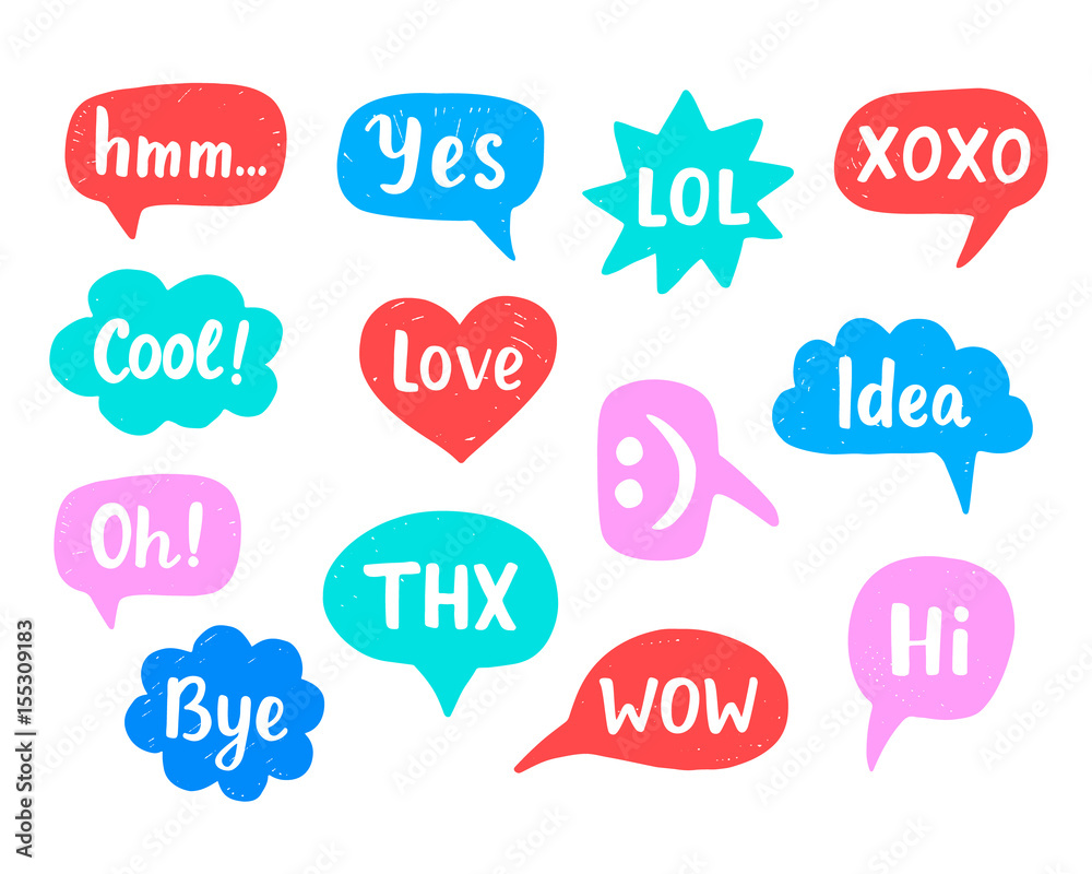 Hand Drawn Internet Acronyms Hand Drawn Internet Acronyms