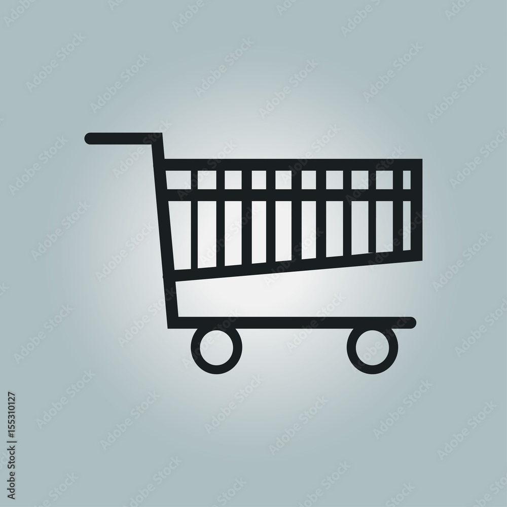 Flat icon of shopping chart. Add a product to the cart. Flat icon of shopping chart. Add a product to the cart.