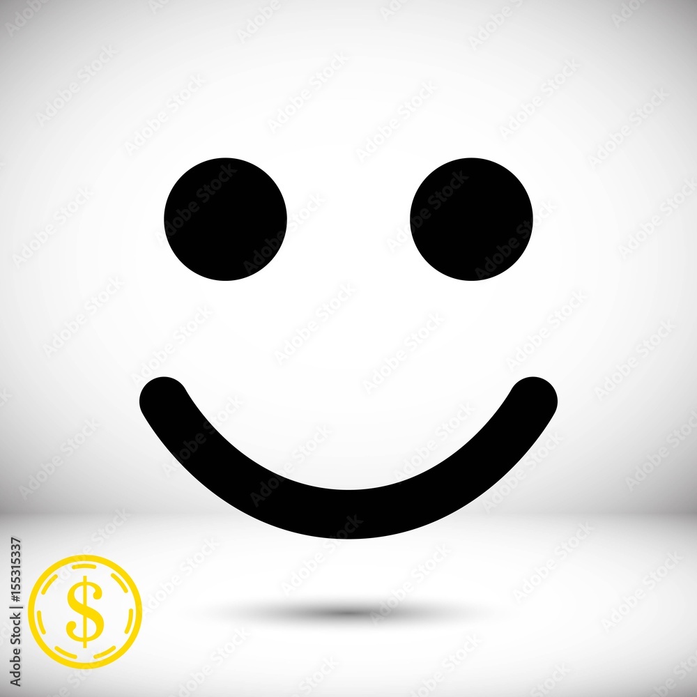 Smile icon stock vector illustration flat design Smile icon stock vector illustration flat design