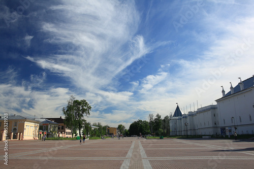  ancient city square sun sky