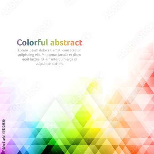 Colorful abstract vector background. Geometric shapes.