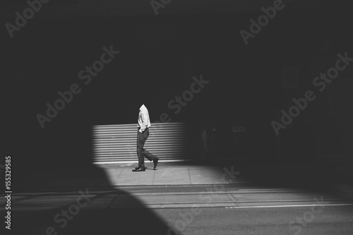 solitude, people, black and white, nikon, city, concrete photo