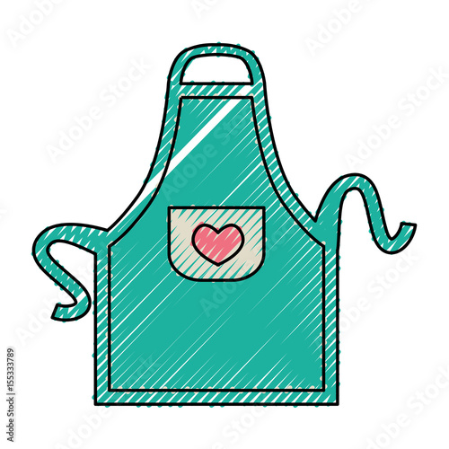 apron cooking clothes icon vector illustration graphic design