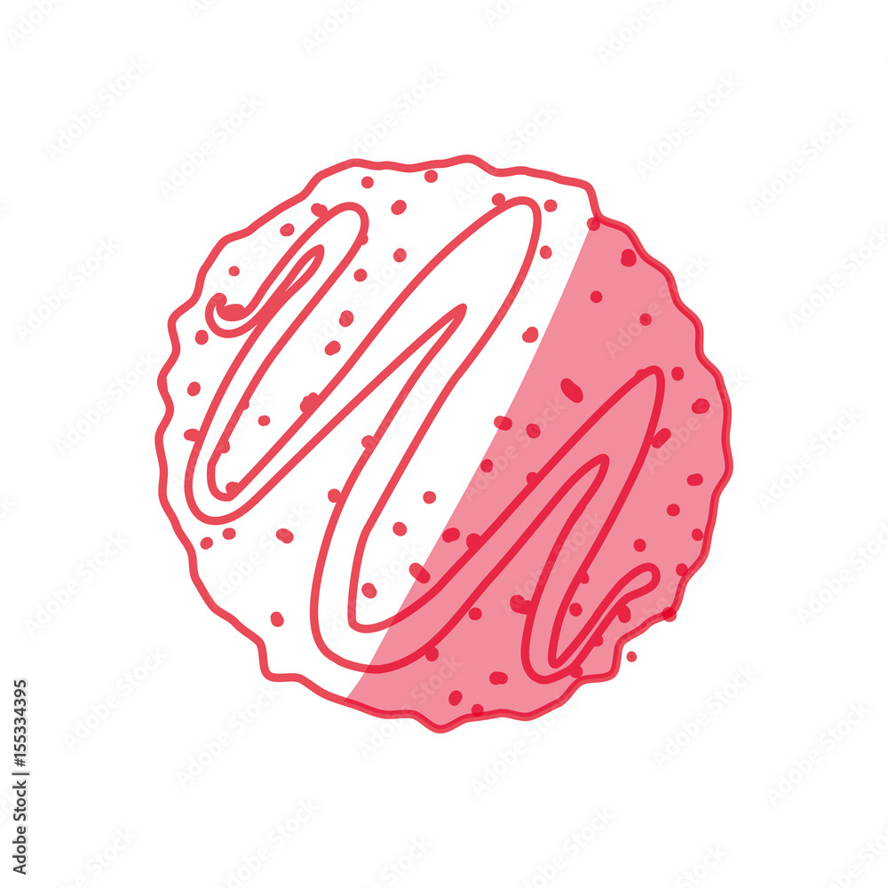 Fototapeta premium cookie snack sweet icon vector illustration graphic design