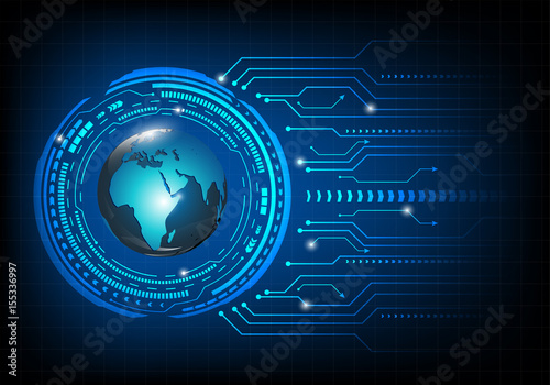 Circuit board background. Global networking concept.