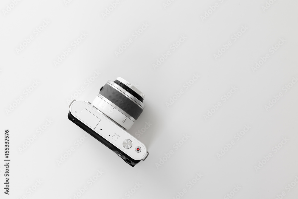 Digital camera isolated on white background Digital camera isolated on white background