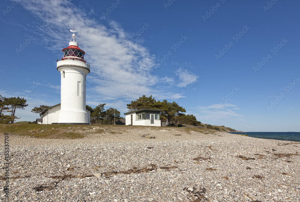 Sletterhage lighthouse, Helgenæs peninsula, Djursland, Denmark