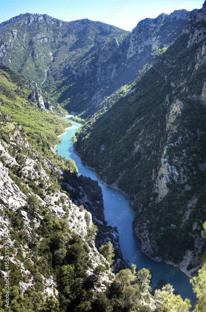 Canyon Gorges du Verdon in the south of France