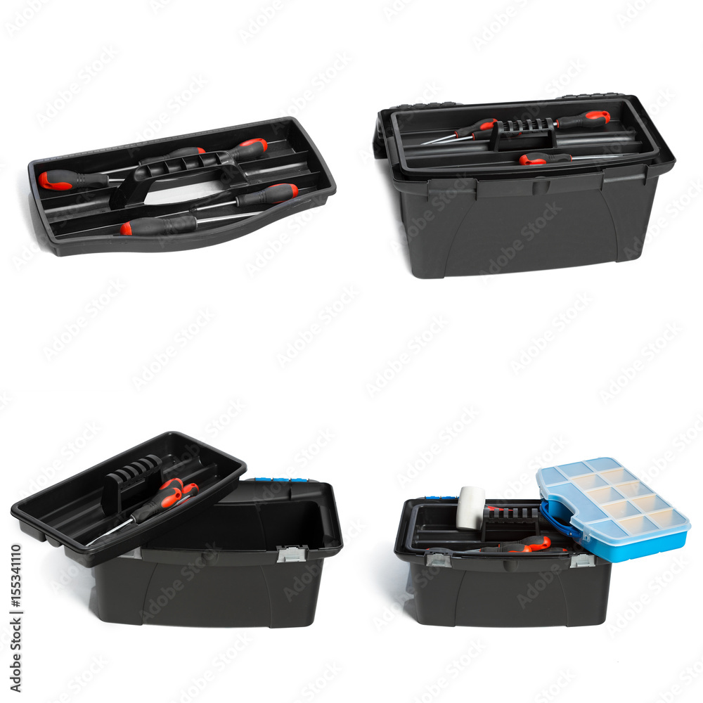 toolbox on white background toolbox on white background