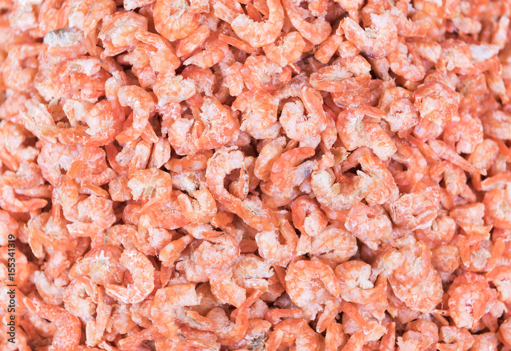 Big dried shrimp in fish market, Big dried shrimp in fish market,
