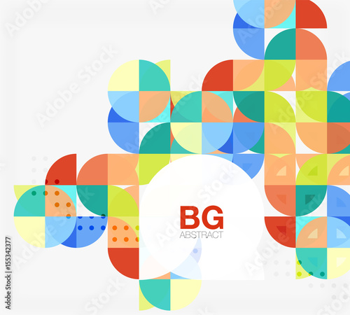 Vector modern elegant circle banner