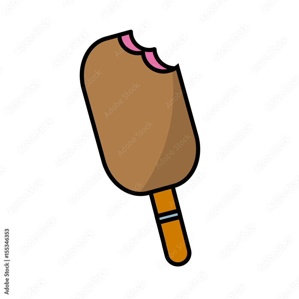 ice cream bar icon over white background. vector illustration ice cream bar icon over white background. vector illustration