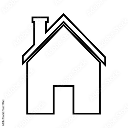house icon over white background. vector illustration
