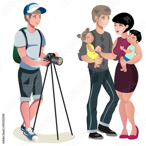 Photo shoot young family.