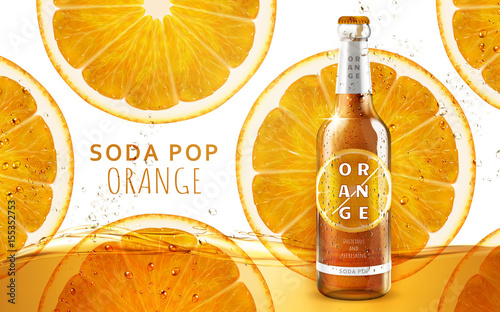 orange soda pop ad