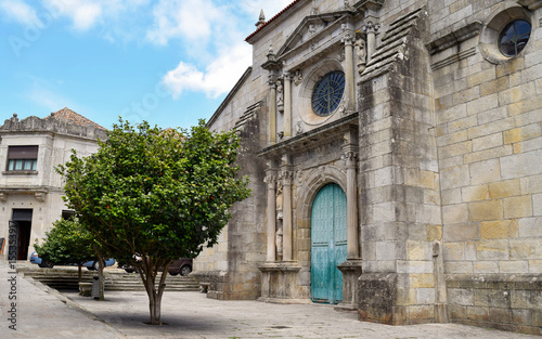 The Parish of Santiago of Cangas and the Cies Islands in the town of Cangas, Galicia, Spain