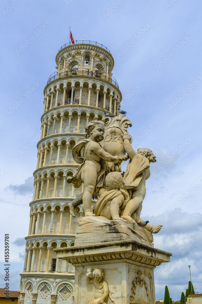 The Leaning Tower of Pisa, Pisa, Tuscany, Italy,
