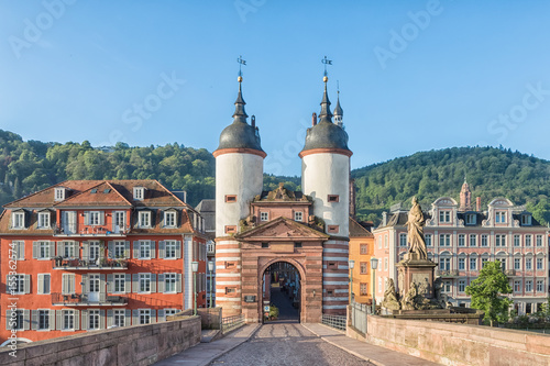 Old Bridge Gate in Heidelberg, Germany photo