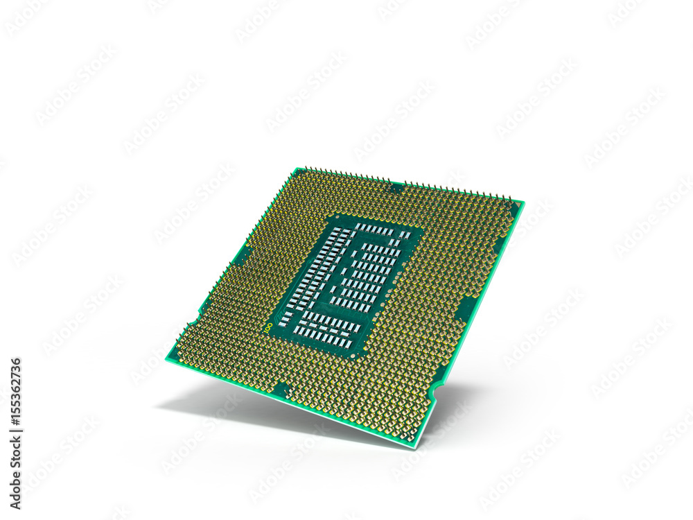 Central Computer Processors CPU High resolution 3d render on white Central Computer Processors CPU High resolution 3d render on white