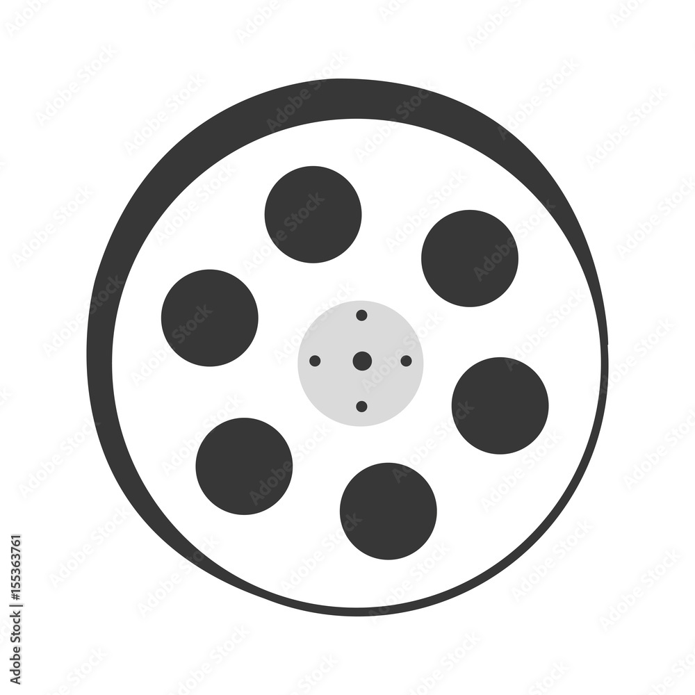 tape reel film icon vector illustration design