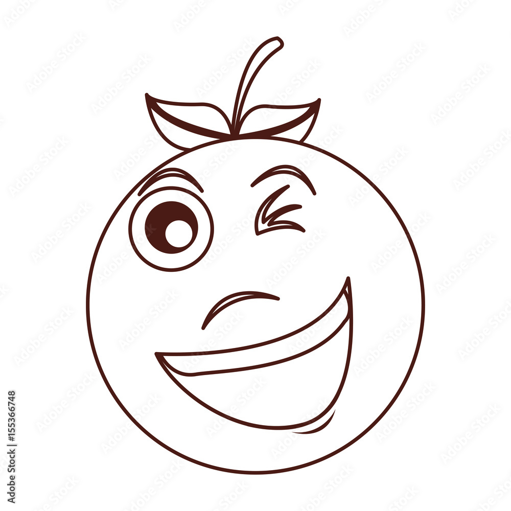crazy orange character kawaii style vector illustration design crazy orange character kawaii style vector illustration design