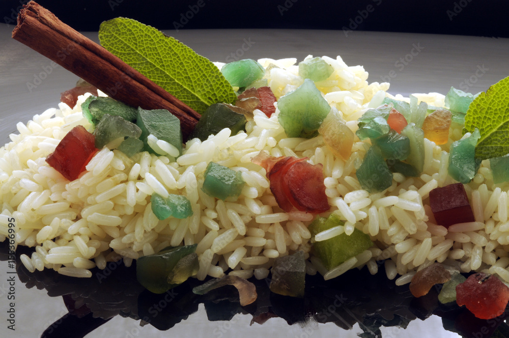 Risotto ai frutti canditi Risotto con frutas confitadas Risotto mit ...