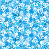 Seamless floral pattern. Vector