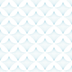 Deken met foto 3D patronen Geometrische ruiten in blauw en wit  © Liudmyla