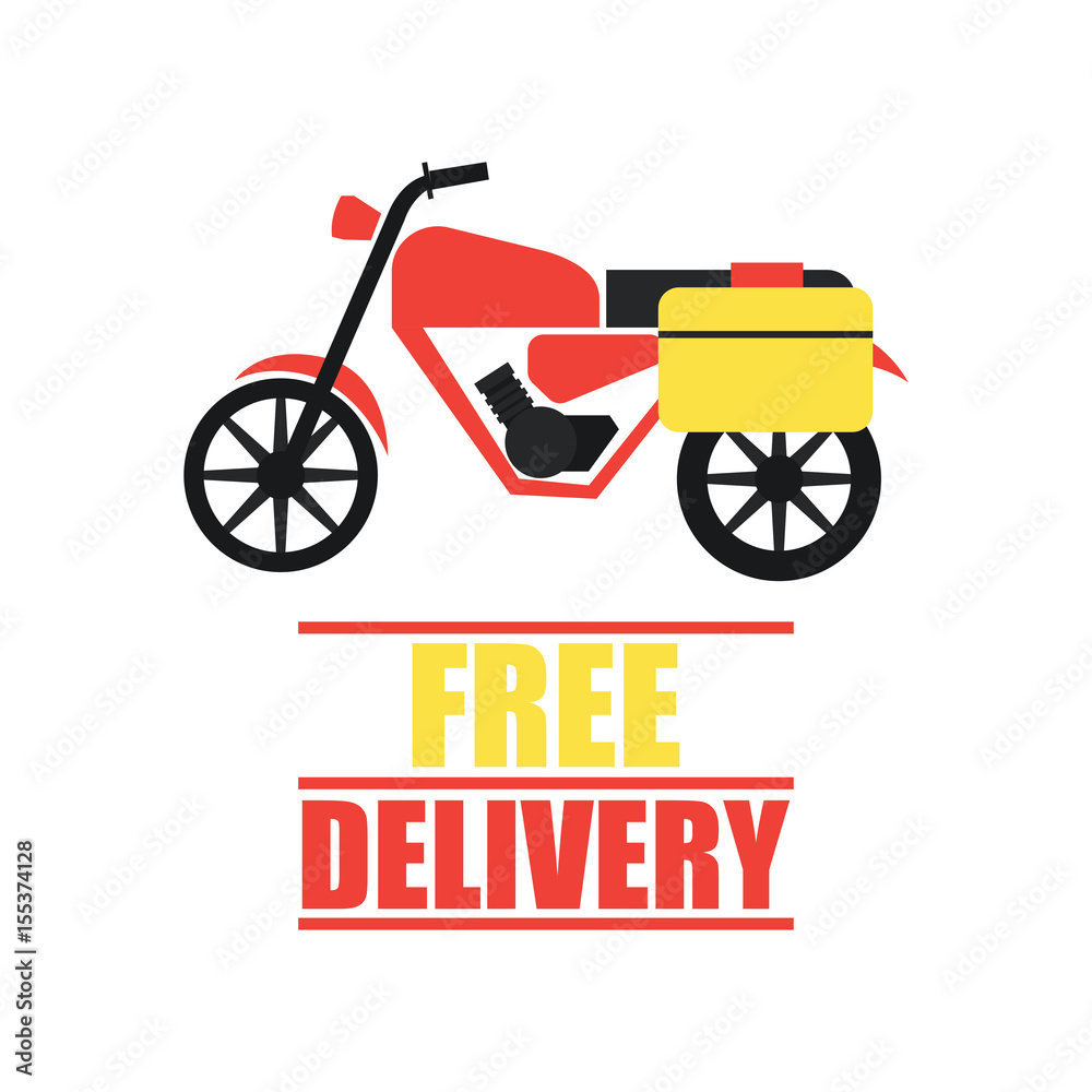 delivery concept (free, fast, food delivery) vector illustration delivery concept (free, fast, food delivery) vector illustration