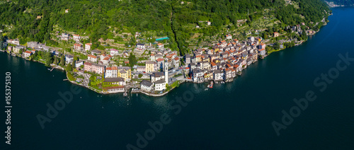 Brienno - Lago di Como  IT  - Vista aerea panoramica