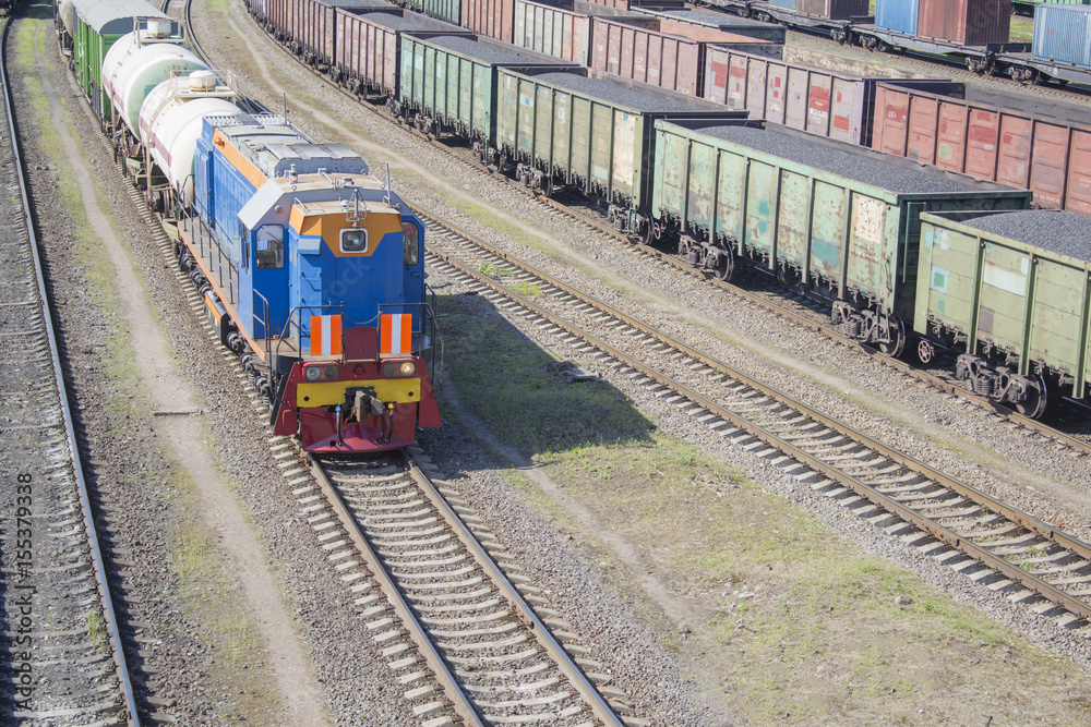 Naklejka premium and tanks with liquefied