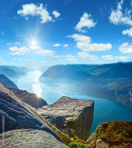 Preikestolen massive cliff top (Norway)